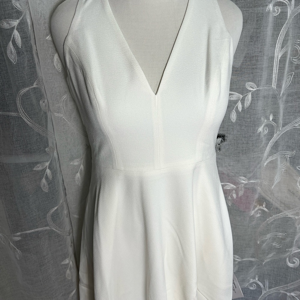 Chic Off White Fit & Flare Cocktail Dress Size M